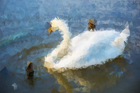 polygon vectorのイラスト素材