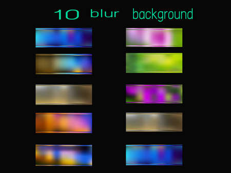 10 blur vector backgroundのイラスト素材