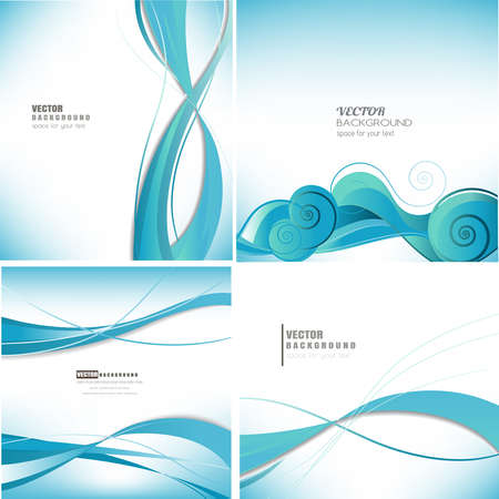 abstract business colorful technology background vector setのイラスト素材