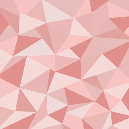 Abstract pink low polygon geometric triangles pattern background. Vector Graphic illustration.