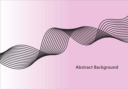 Abstract wavy soft pattern on pink background.
Vector graphic illustrator.のイラスト素材