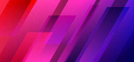 Abstract blue and red geometric diagonal overlapping layer background. Vector graphic illustration.