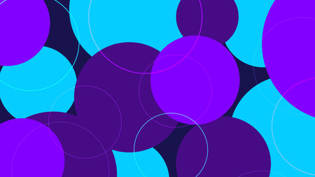 Abstract random circle size pattern pastel on background. Vector graphic illustration.のイラスト素材