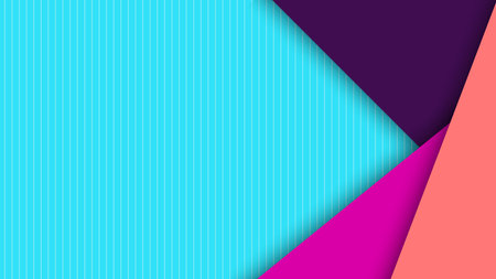 Abstract colorful banner template pastel stripes on blue background. Vector graphic illustration.のイラスト素材