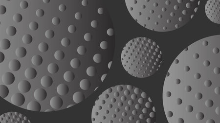 Abstract pattern circle repeat on gray background. Vector graphic illustration.のイラスト素材
