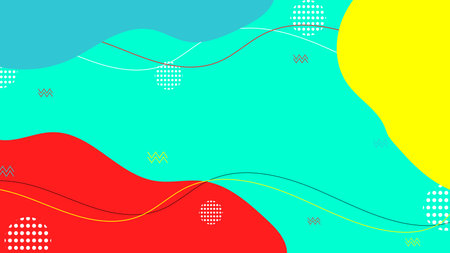 Abstract hand drawn organic shape pattern with circles and dot elements on background. Vector...