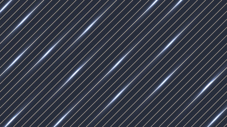 Abstract diagonal lines pattern with lighting effect on blue background. Vector graphic...