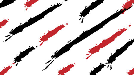 Abstract hand drawn organic hand drawing brush stroke paint on white background. Vector graphic illustration.のイラスト素材