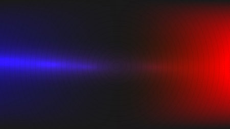 Abstract technology circle with lighting effect on red and blue background.Vector graphic illustration.のイラスト素材