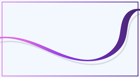Abstract colors ribbon with frame on white background. Vector graphic illustration.のイラスト素材