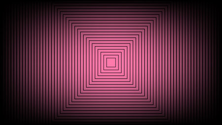Abstract black square effect lines pattern on pink background. Vector graphic illustration.のイラスト素材