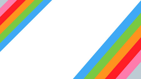 Abstract stripes colors diagonal pattern vector overlay layer on white background. Vector graphic illustrator.のイラスト素材