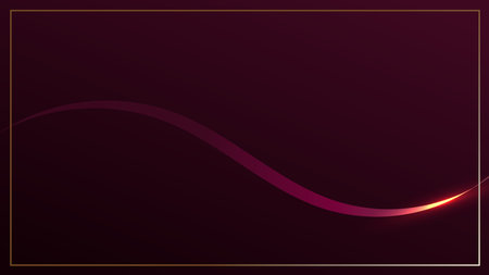 Abstract red waveform ribbon lines elements with glowing light effect on background. Vector graphic illustrator.のイラスト素材