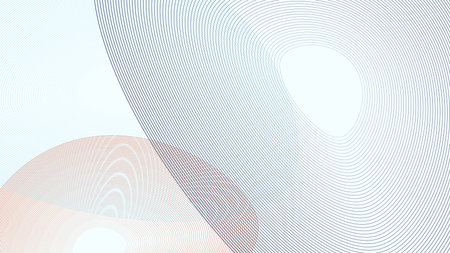 Abstract circle line pattern colors on white background. Vector graphic illustration.のイラスト素材