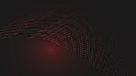 Abstract dots modern shapes line art on black background. Modern organic shapes.のイラスト素材