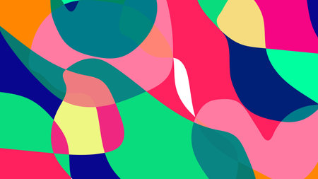 Abstract fluid shape colorful and line on background. Colorful waves abstract shape.のイラスト素材