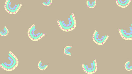 Abstract curve and dot shape colorful on background. Cute pattern for banner.のイラスト素材