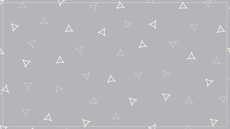 Abstract triangle shape on gray background.  Triangle shape on background.