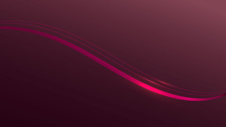 Abstract 3D luxury ribbon line elements with glowing light effect on red background. Ribbon red.のイラスト素材