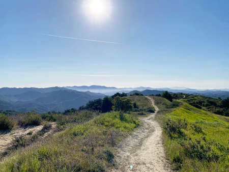 Hiking trail in Santa Monica Mountains