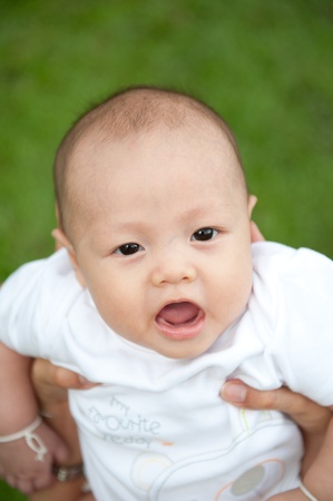 Cute newborn baby (Selective focus)