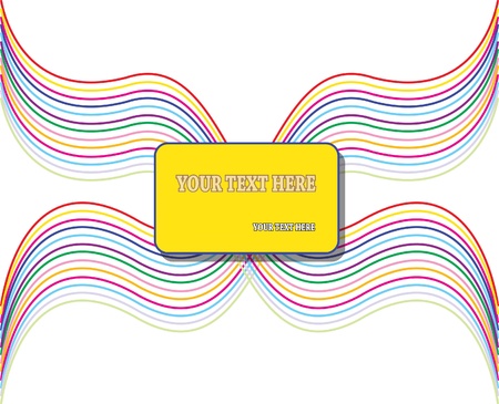 Colorful banner with space for text isolated on whiteのイラスト素材