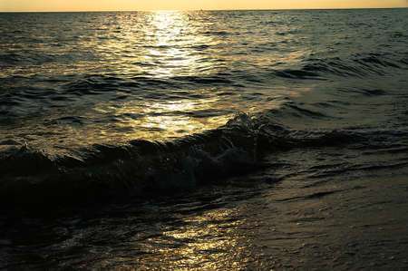 Waves on White sand beach.Koh Chang.Trat.Thailandの写真素材