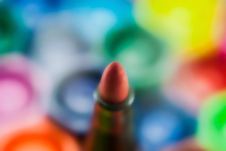 Close-up of magic color pens  on a white surface for art work or for children coloring to practice skills.の写真素材