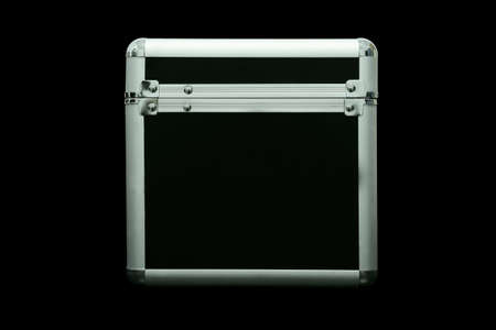 Storage box on black backgrounの素材