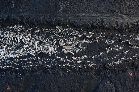 Old tyre texture background of the car tire.の写真素材