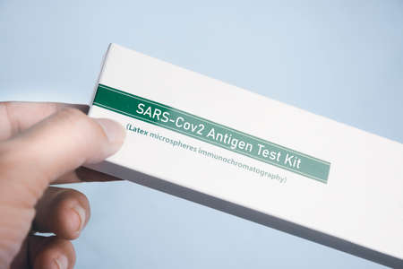 Covid-19 SARS CoV-2 Rapid antigen test kit (ATK),Coronavirus infectious protective concept