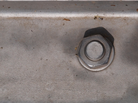 Bolt with nut and washerの写真素材