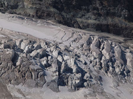 Columns in fairies glacier on Mittelallalinの写真素材