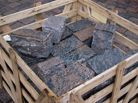 To pave supply natural stonesの写真素材