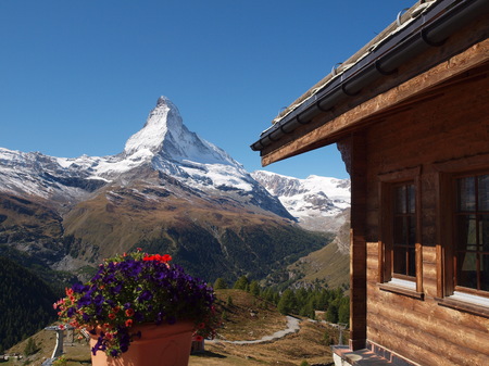 View of the Matterhornの写真素材