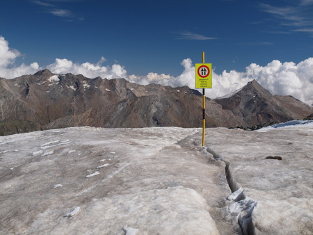 Fee glacier at the Mittelallalinの写真素材