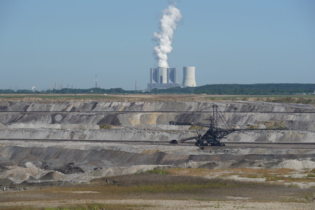 Lignite mining / Lignite miningの写真素材