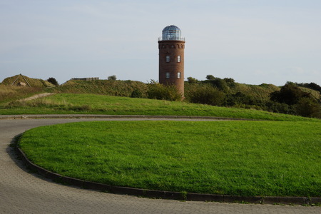 Insel RÃ¼gen mit Peilturm am Kap Arkona / Island RÃ¼gen with tow tower at Cape Arkonaの写真素材