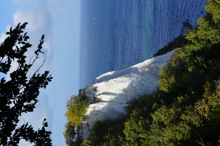 Stubbenkammer with Baltic Sea in the backgroundの写真素材