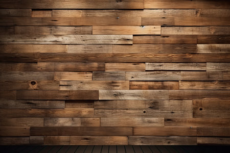 Rustic style wood background, Generative AI.の素材