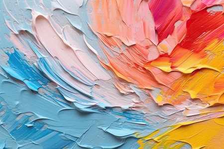 Oil painting in colorful colors.  , Generative AI.の素材