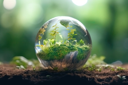 World environment and earth day with nature and eco friendly environment ,Generative AIの素材