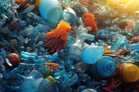 Waste In The Ocean  ,Generative AIの素材
