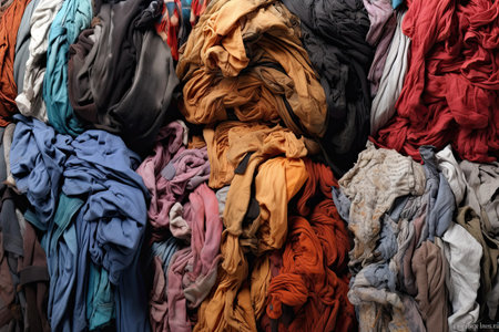 Fabric recycling, created ,Generative AIの素材