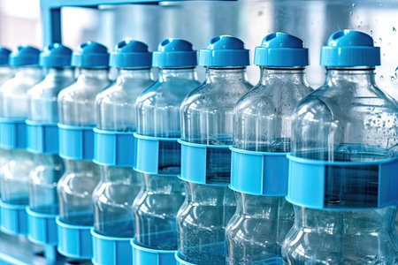 Plastic water bottles ,Generative AIの素材