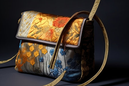 Upcycling clothes into a bag, upcycled purse or clutch ,Generative AIの素材