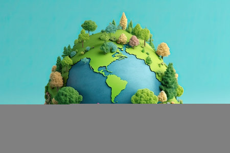World environment and earth day with nature and eco friendly environment ,Generative AIの素材