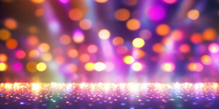 Event entertainment for concert. stage spotlights. stage with bright spotlights, stage lightsの素材