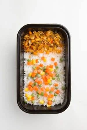 Chinese style lunch boxの写真素材