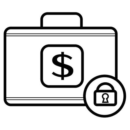 cash case icon. Element of web icon with name for mobile concept and web apps. Detailed cash case icon can be used for web and mobile. Premium icon on white background
のイラスト素材
